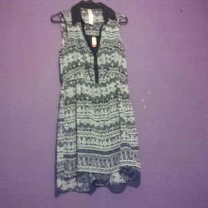 Black and white summer dress