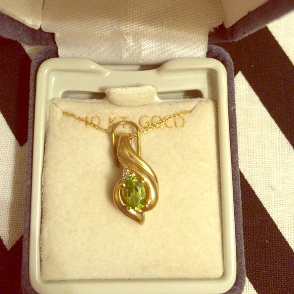 For @mcklos 10k gold peridot necklace