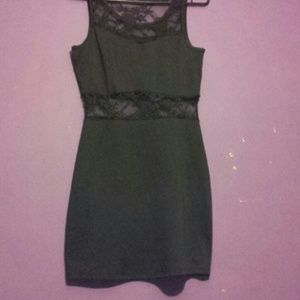 Black mini dress