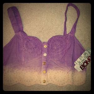 NWT Bongo ombré crop top Sz S