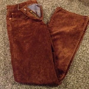 Lucky brand brown felt jeans