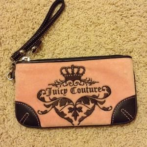 Juicy couture wristlet with card pocket