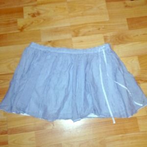⬇️SALE Blue and white stripe flounce mini skirt