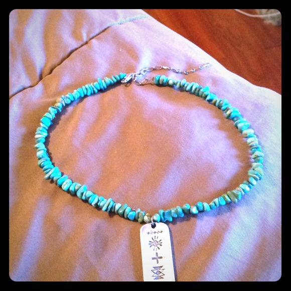 Turquoise reversible choker