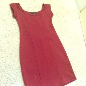 Small dark red fitted short dress❤️