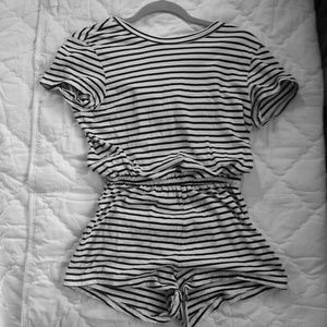 AA Striped Tshirt Romper
