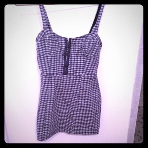 Free People Gingham Plaid Bodycon