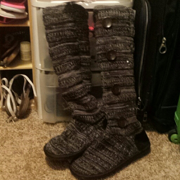 Muk luks Brand new knee high crocheted
