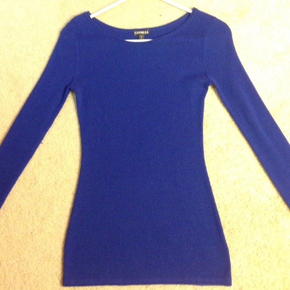 Royal blue express sweater never worn