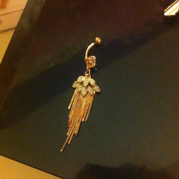 NWOT chandelier belly button ring