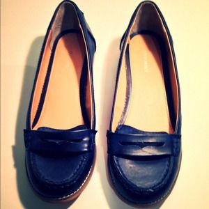 Dark Old Navy Blue Loafers / Flats