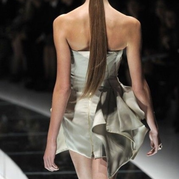 $12,900 Versace Zipper Couture Dress 0-2 AUTHENTIC - Picture 2 of 4