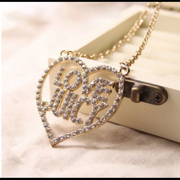 Austrian Gold Crystal Love Juicy Heart Necklace