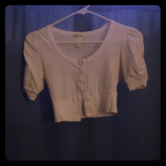 White cropped jacket