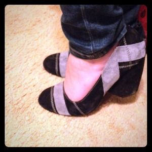 Black & Grey Suede shoes