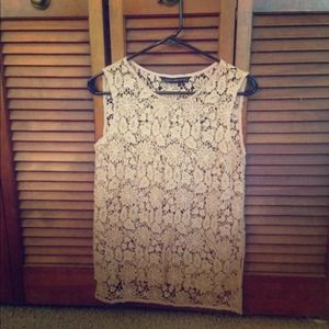 SOLD | NWOT Zara Sleeveless Lace Top | Small