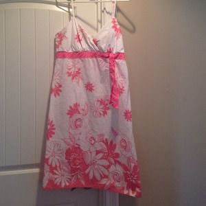 Pink and White Floral Sundress