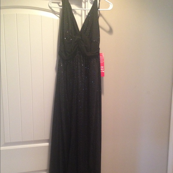 Torrid Long Black Halter Dress