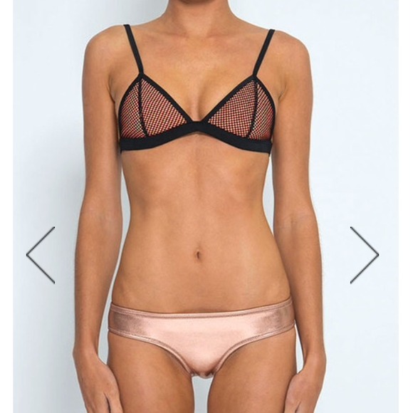 triangl Swim - TRIANGL rose gold neoprene bikini triangl Swim - TRIANGL rose gold neoprene bikini