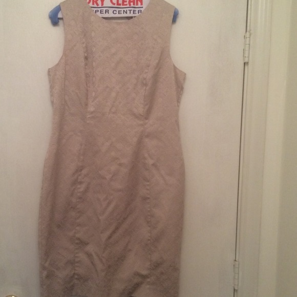 Beige classy dress size 12