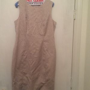 Beige classy dress size 12