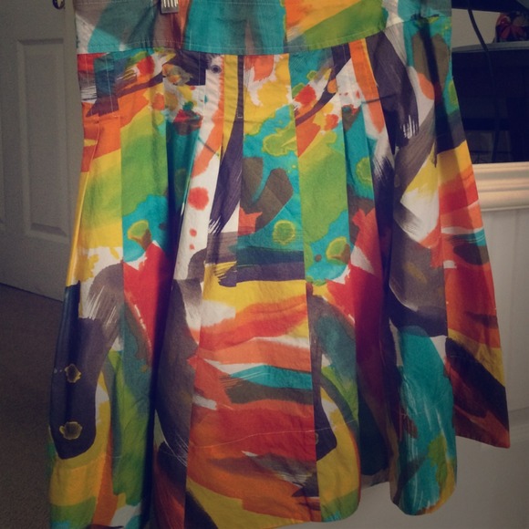 Colorful A line skirt