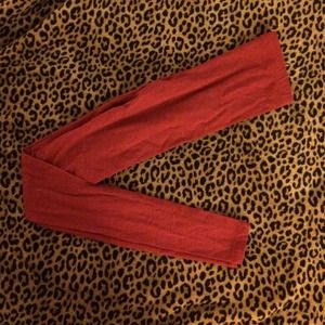 Charlotte Russe red leggings