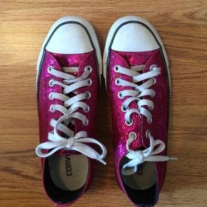 Sparkly converse shoes