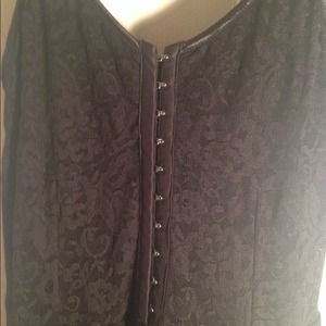 BLACK LACE SKATER DRESS