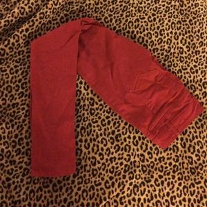 Red jegging