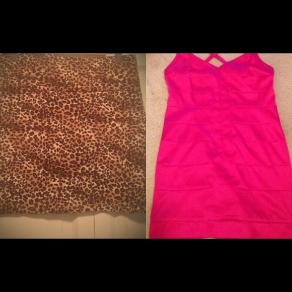 Bundle!!! Body con skirt/Pink dress