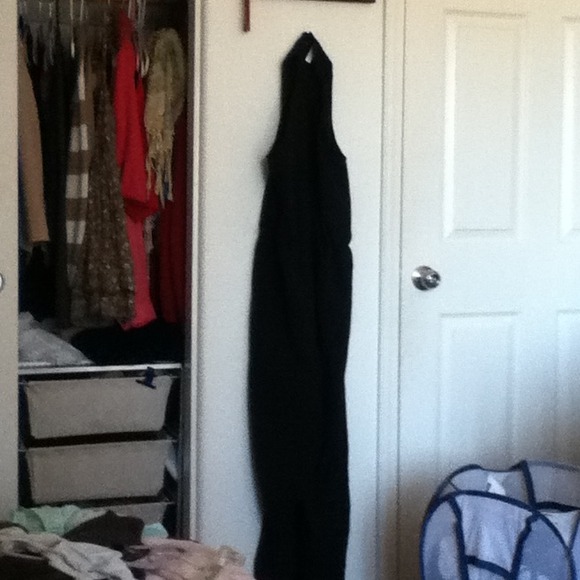 black jump suit sorta thing