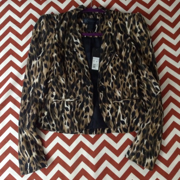 Brand New Leopard Print Blazer
