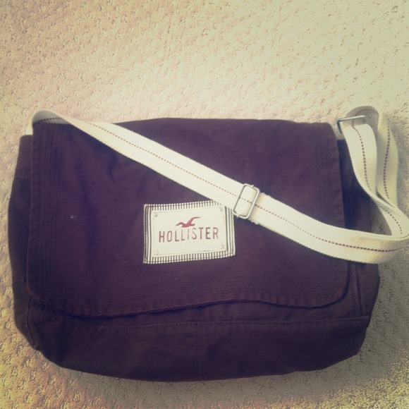 Brown canvas cross-body