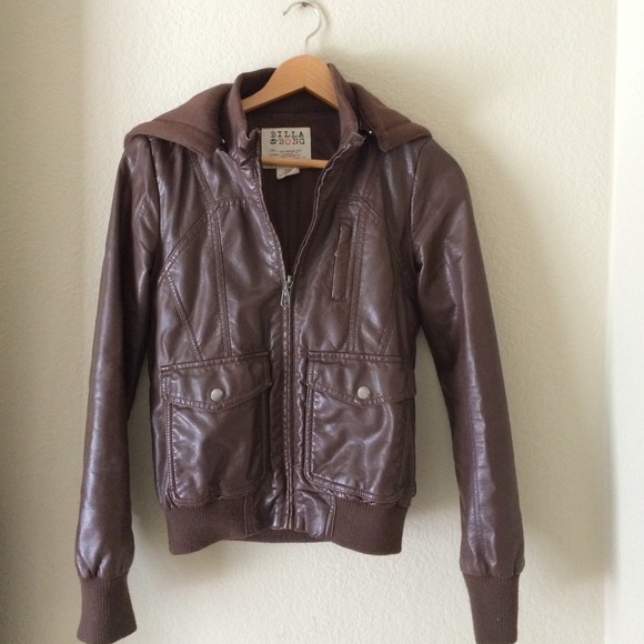 Billabong Jackets & Blazers - Billabong Faux Leather Jacket
