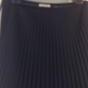 Pleated black skirt