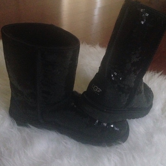 Sequin Black Uggs