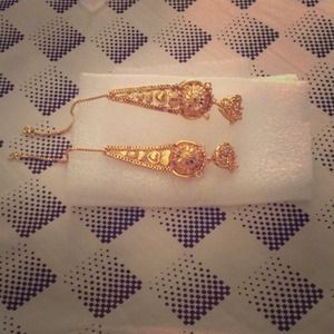 Gold plated earrings