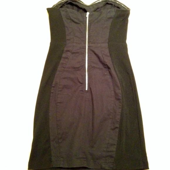 Black Strapless Dress - Picture 4 of 4