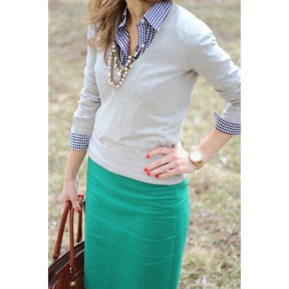 Green Pencil Skirts