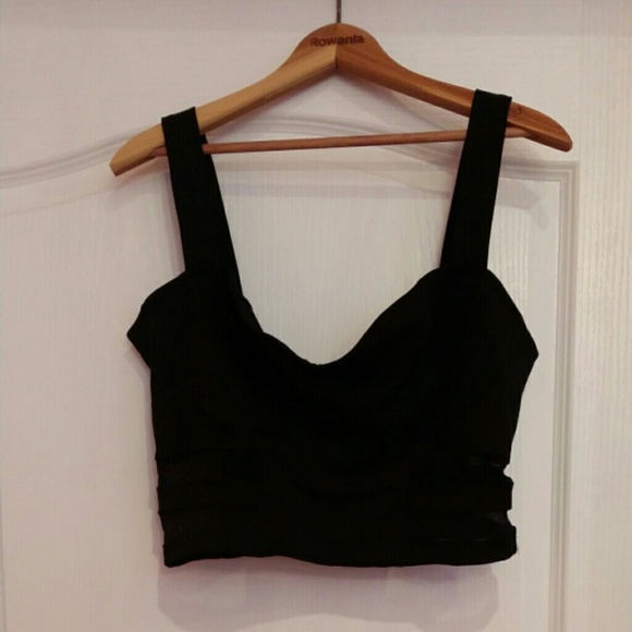 Black crop top