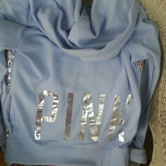 Brand new glitz Vs pink hoodie - Picture 2 of 2