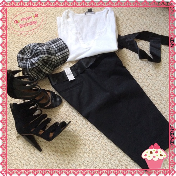 Bermuda Shorts w/Satin Sash & Front/Back Pockets