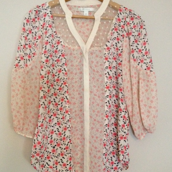 ✌️HOST PICK✌️Lauren Conrad Cute Boho Blouse