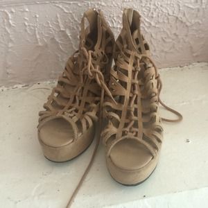 Tan shoes