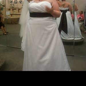 Wedding dress.  Worn once size 22.