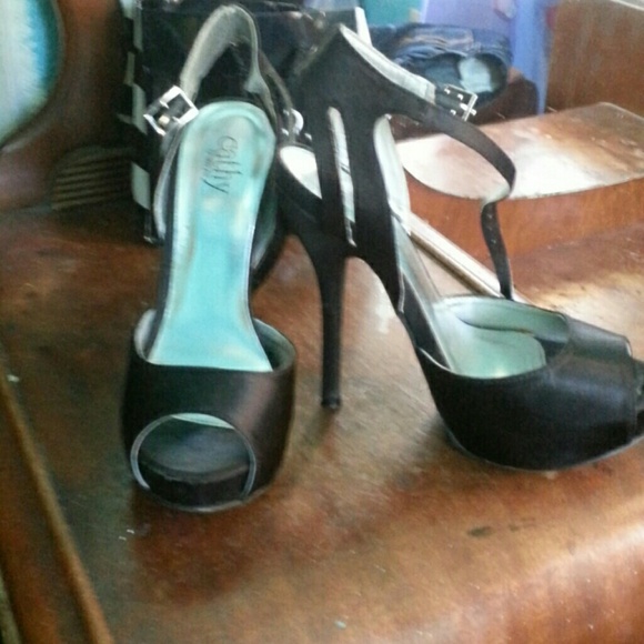Black high heels