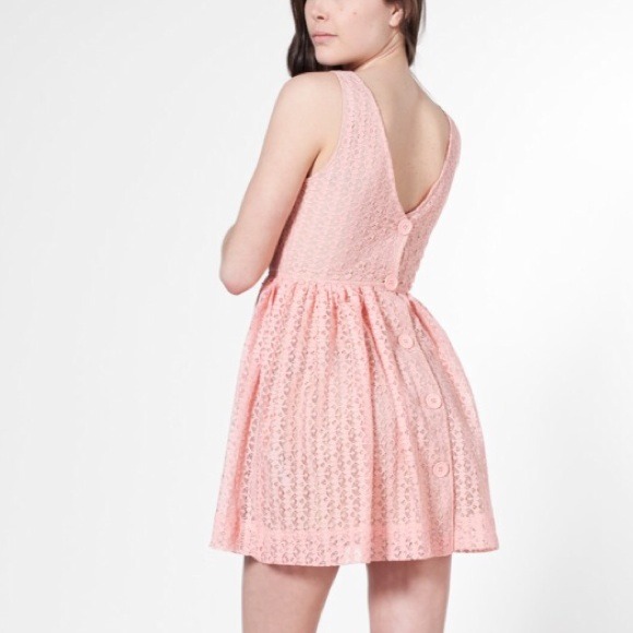 Baby pink babydoll dress