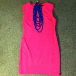 HOT PINK BODYCON Backless Dress