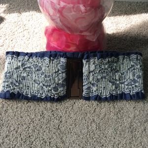 Lace and Denim waist belt